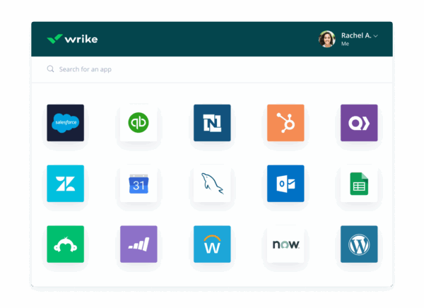 Wrike's platform Integration